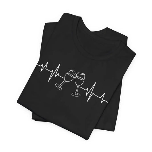 Wine Heartbeat Unisex T-Shirt