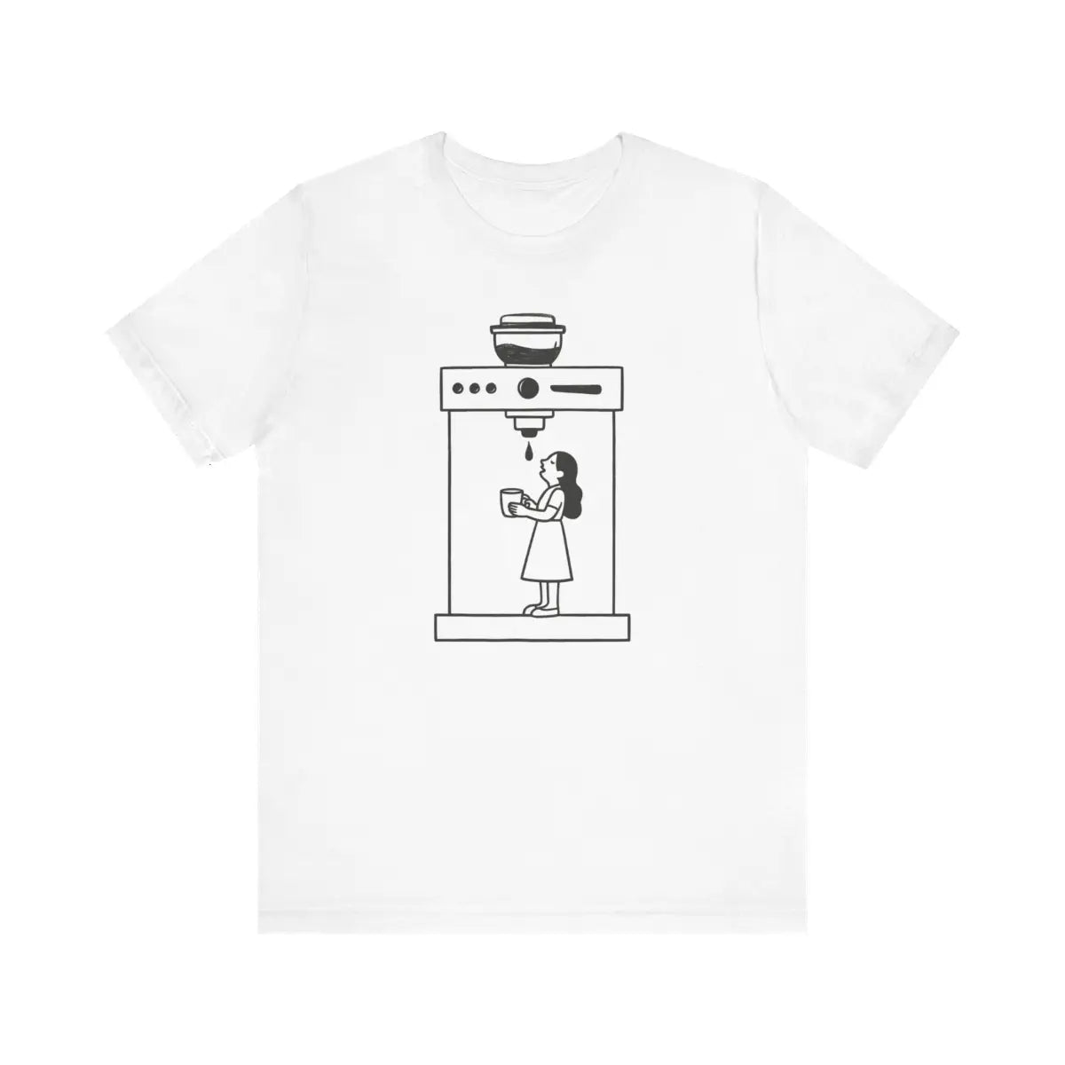Coffee Minimal Art Unisex T-Shirt