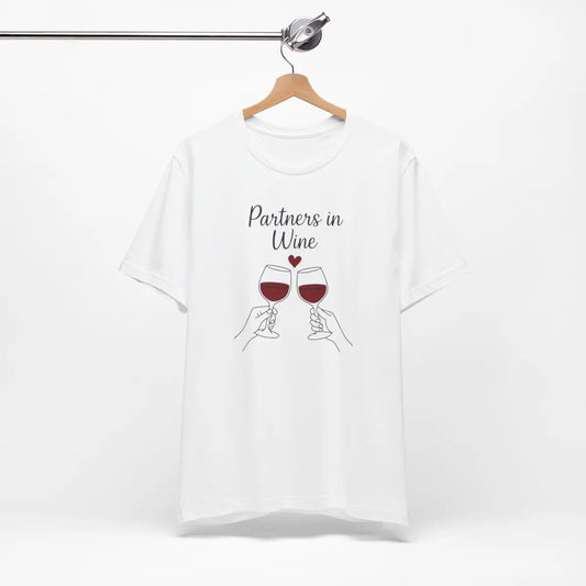 'Partners in Wine (White) - Unisex T-Shirt