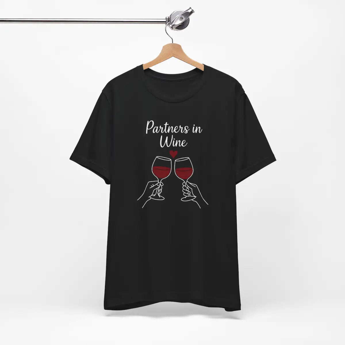 'Partners in Wine (Black)' - Unisex T-Shirt