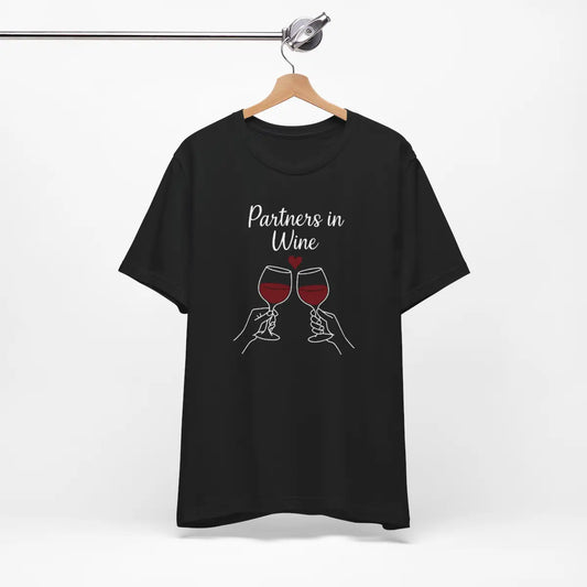 'Partners in Wine (Black)' - Unisex T-Shirt