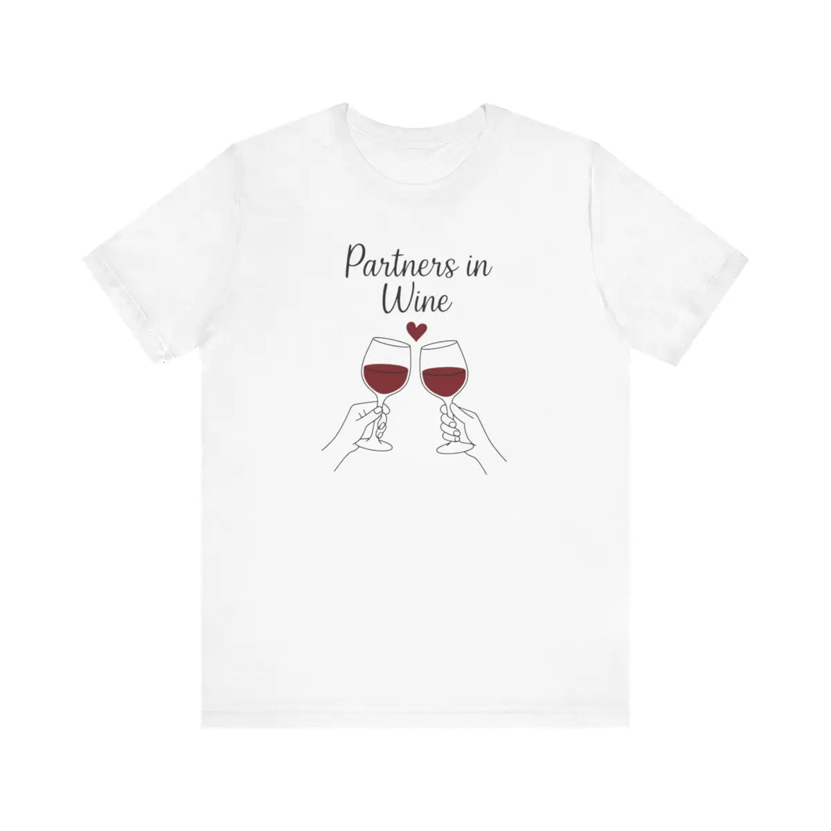 'Partners in Wine (White) - Unisex T-Shirt