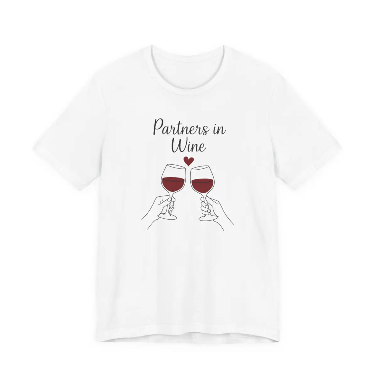 'Partners in Wine (White) - Unisex T-Shirt