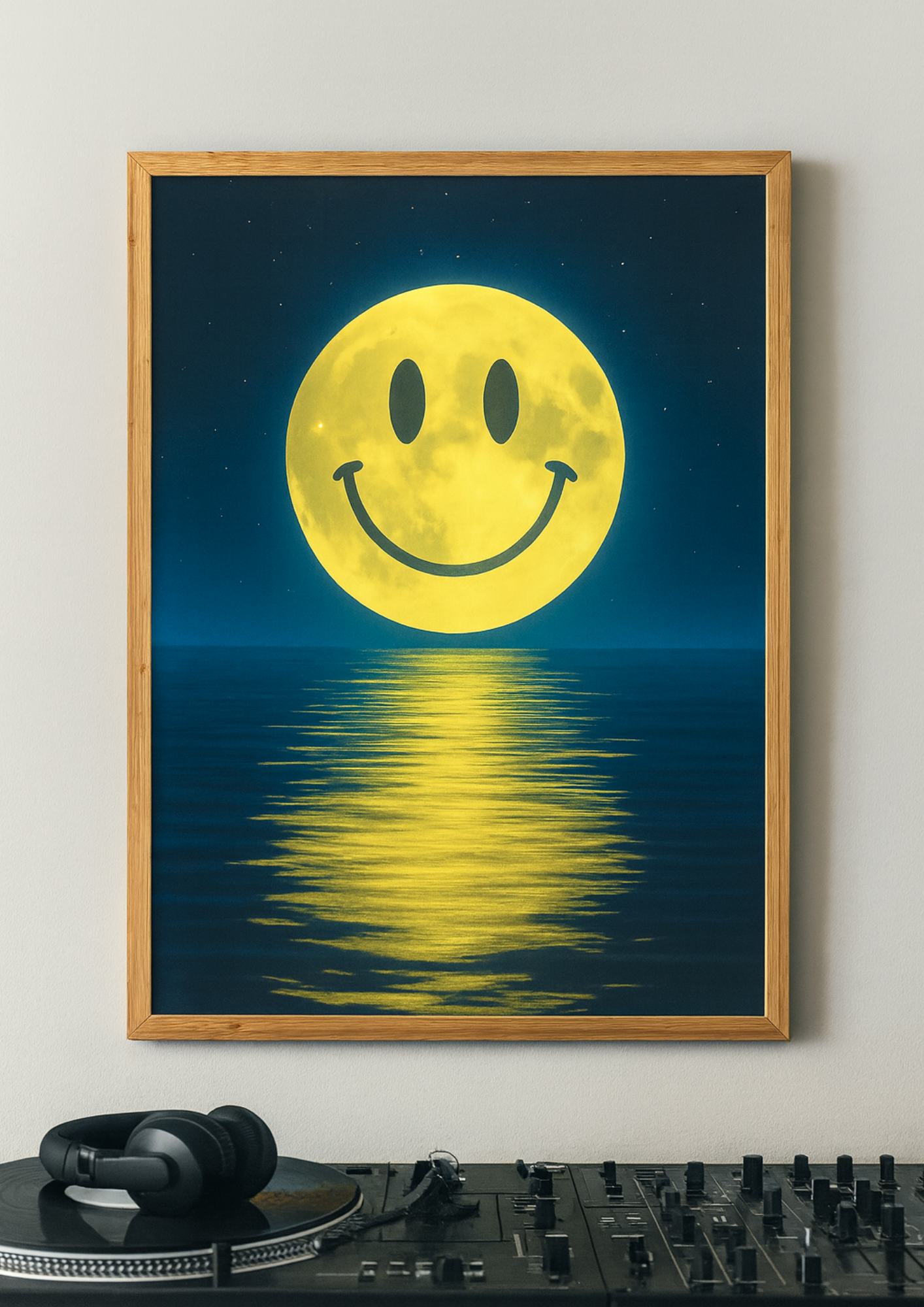Acid House Moon Wall Art