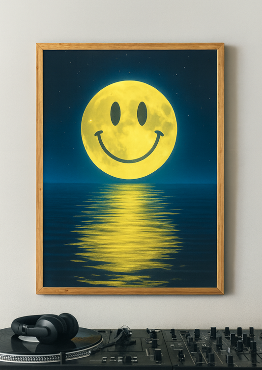 Acid House Moon Wall Art